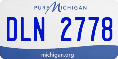 MI license plate DLN2778