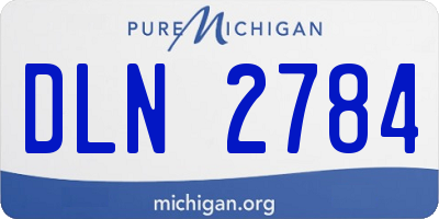 MI license plate DLN2784