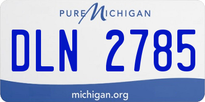MI license plate DLN2785
