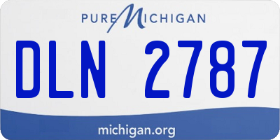 MI license plate DLN2787