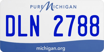 MI license plate DLN2788