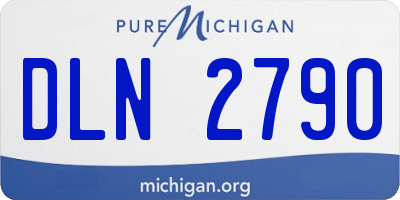 MI license plate DLN2790