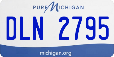 MI license plate DLN2795