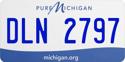 MI license plate DLN2797