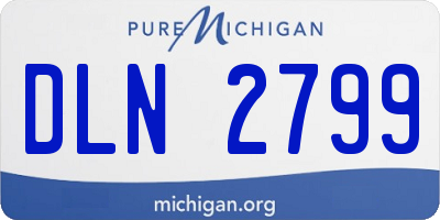 MI license plate DLN2799