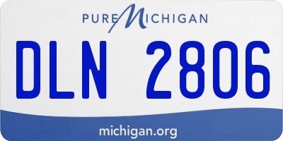 MI license plate DLN2806