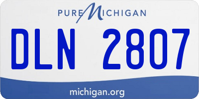 MI license plate DLN2807