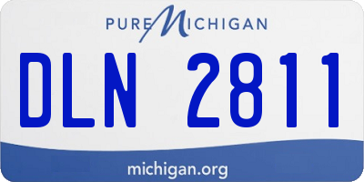 MI license plate DLN2811