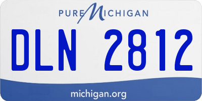 MI license plate DLN2812