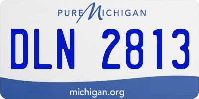 MI license plate DLN2813