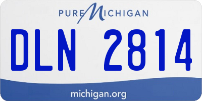 MI license plate DLN2814