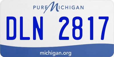 MI license plate DLN2817