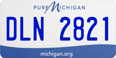 MI license plate DLN2821