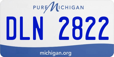 MI license plate DLN2822