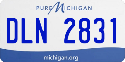 MI license plate DLN2831