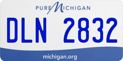 MI license plate DLN2832