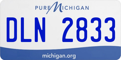 MI license plate DLN2833