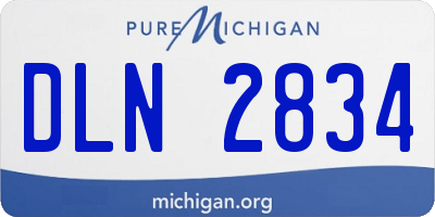 MI license plate DLN2834