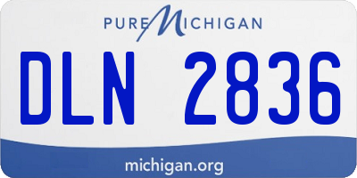 MI license plate DLN2836