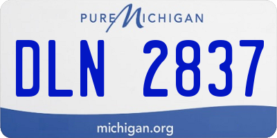 MI license plate DLN2837