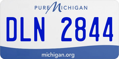 MI license plate DLN2844