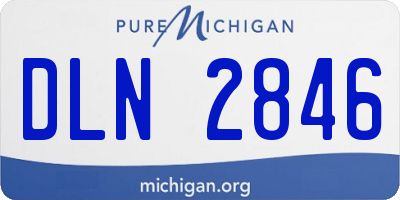 MI license plate DLN2846