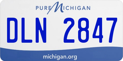 MI license plate DLN2847