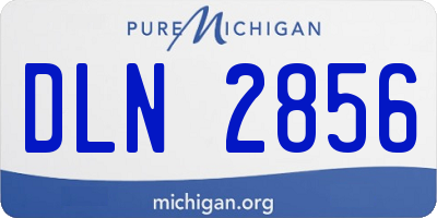 MI license plate DLN2856