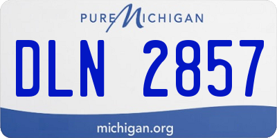 MI license plate DLN2857