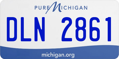 MI license plate DLN2861