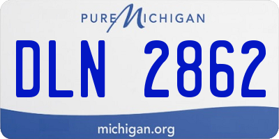 MI license plate DLN2862