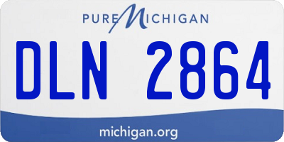 MI license plate DLN2864