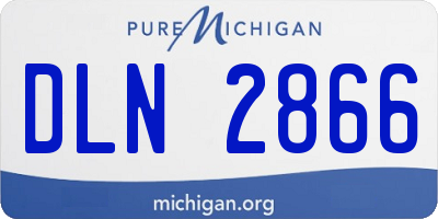 MI license plate DLN2866