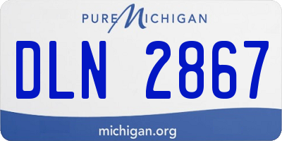 MI license plate DLN2867