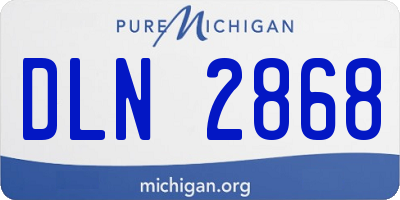 MI license plate DLN2868