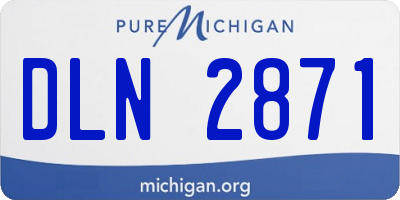 MI license plate DLN2871