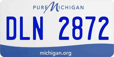 MI license plate DLN2872