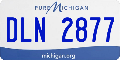 MI license plate DLN2877