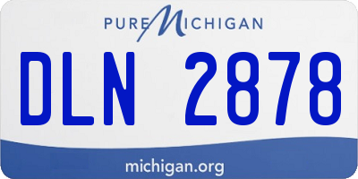MI license plate DLN2878