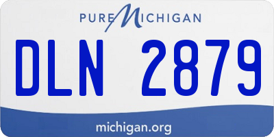 MI license plate DLN2879