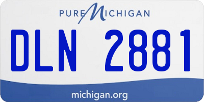 MI license plate DLN2881