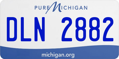 MI license plate DLN2882