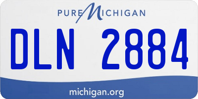 MI license plate DLN2884