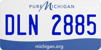 MI license plate DLN2885