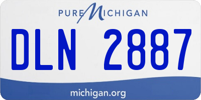 MI license plate DLN2887