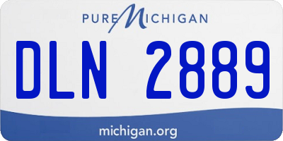 MI license plate DLN2889