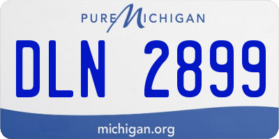 MI license plate DLN2899