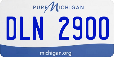 MI license plate DLN2900