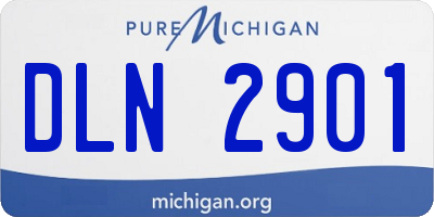 MI license plate DLN2901