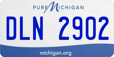 MI license plate DLN2902
